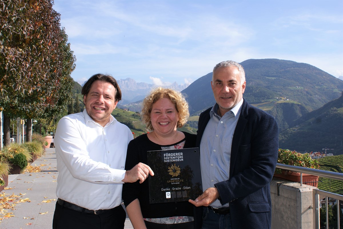 Stefan e Barbara Zisser del Hotel Eberle diventano SOSTENITORI di Sporthilfe Alto Adige