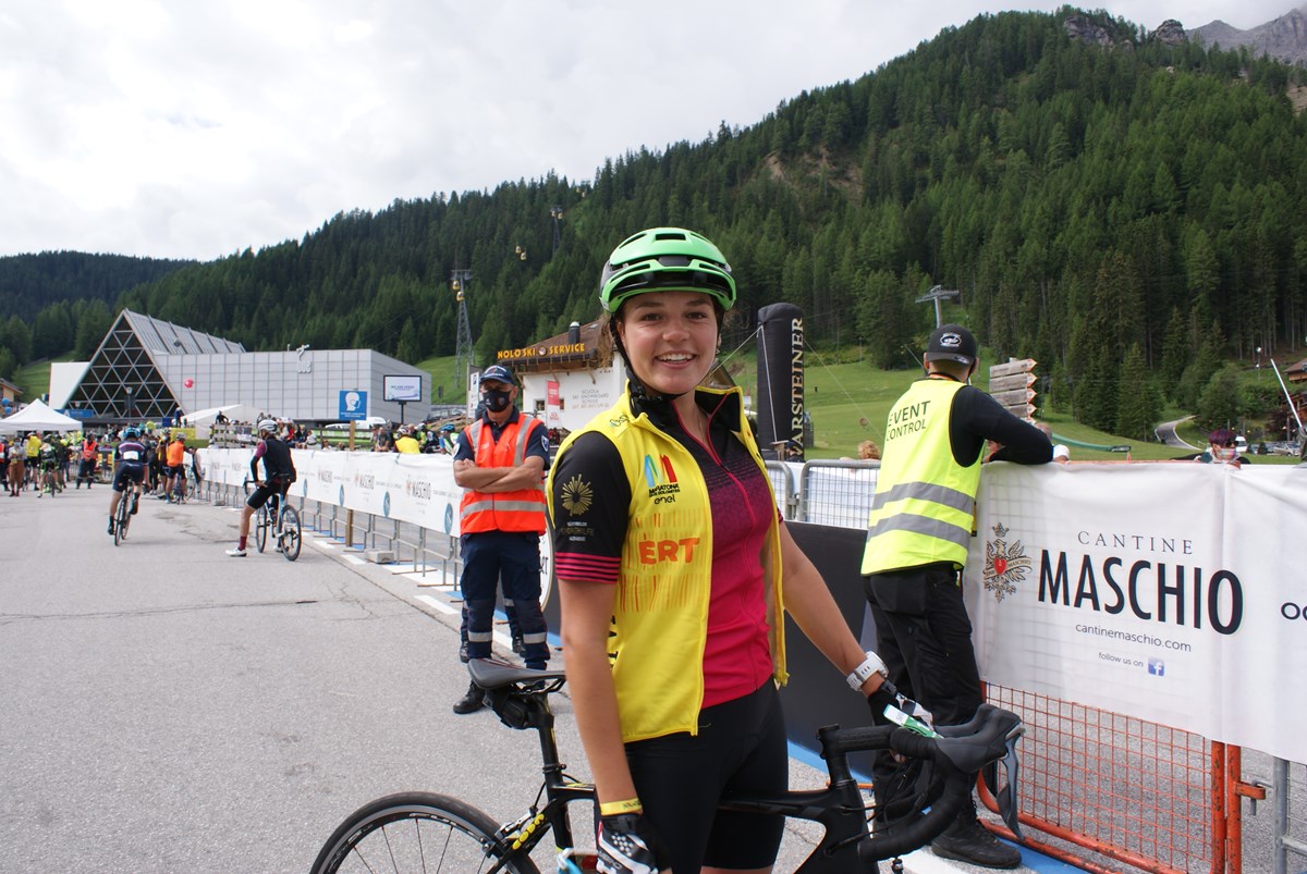 La giovane promessa e campionessa del mondo junior della combinata nordica Daniela Dejori ha fatto per la prima volta la Maratona