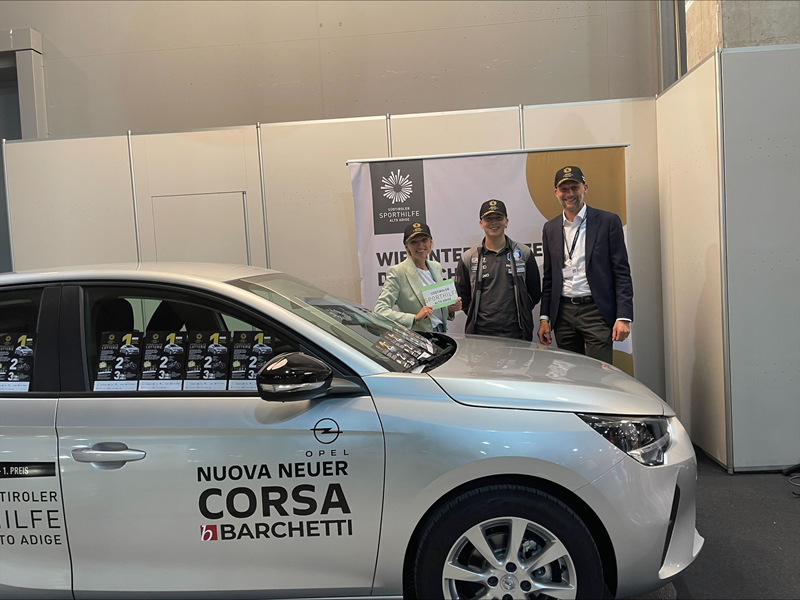 Der neue Opel Corsa war der Hauptpreis der Sporthilfe Lotterie 2023.